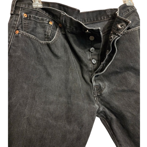 Levi's Other - Levi's 501 Original Fit Jeans Mens 38x30 Black Button Fly Straight Leg Denim